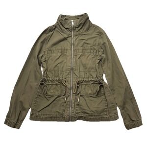 Old Navy Field Jacket‎ Womens Size S Green Military Grunge Gorpcore Bella Swan